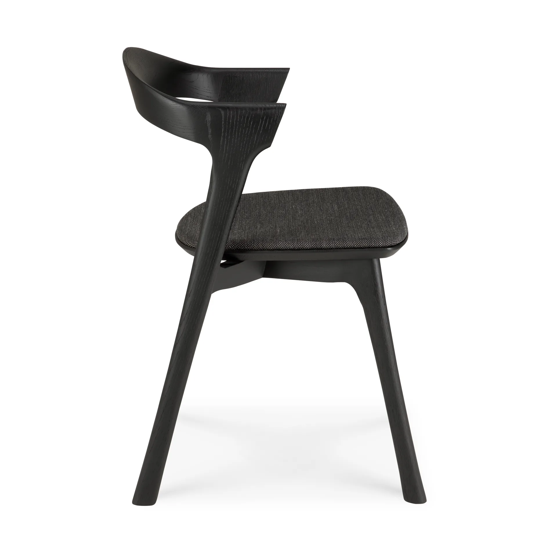 Bok cadeira, Carvalho castanho-tecido soft black Ethnicraft