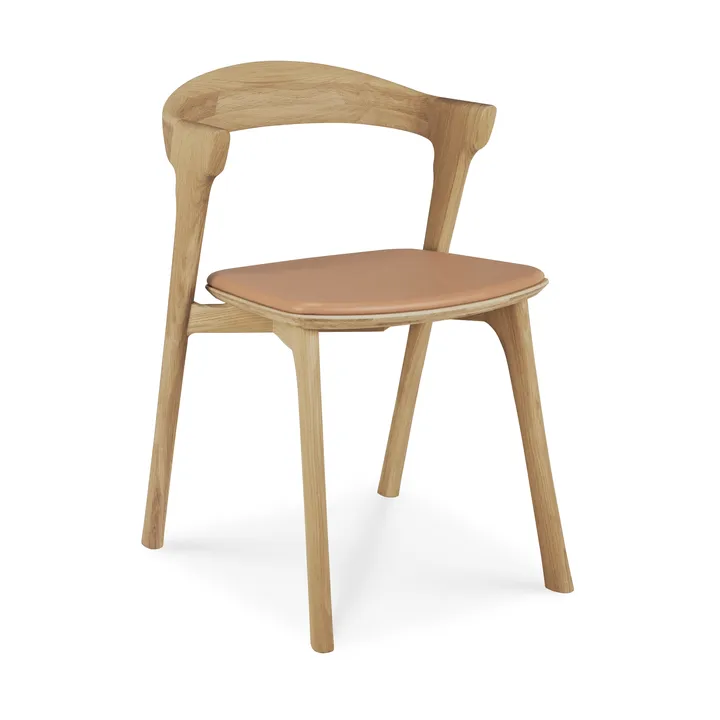 Bok cadeira - Carvalho lacado-couro Sienna - Ethnicraft