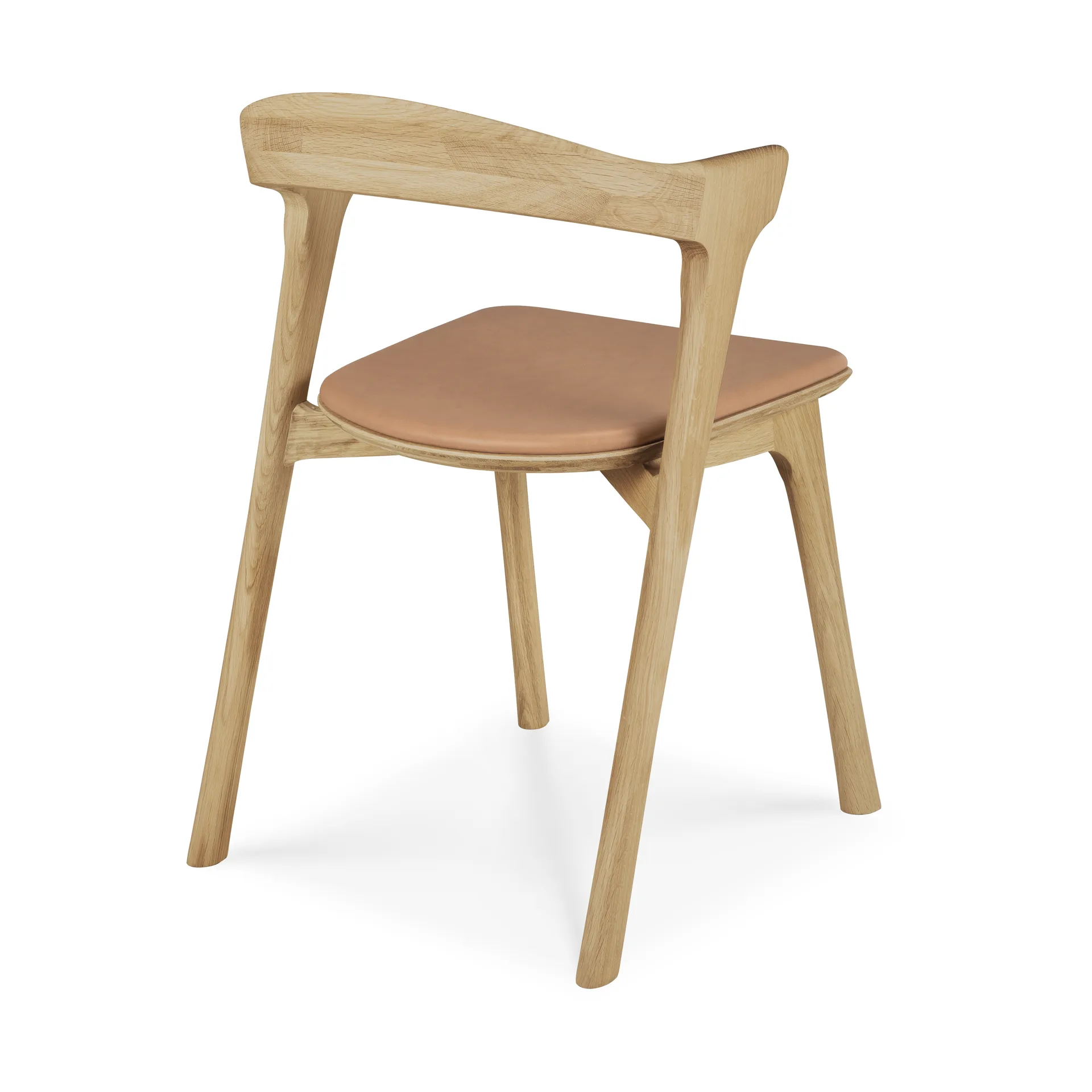 Bok cadeira, Carvalho lacado-couro Sienna Ethnicraft