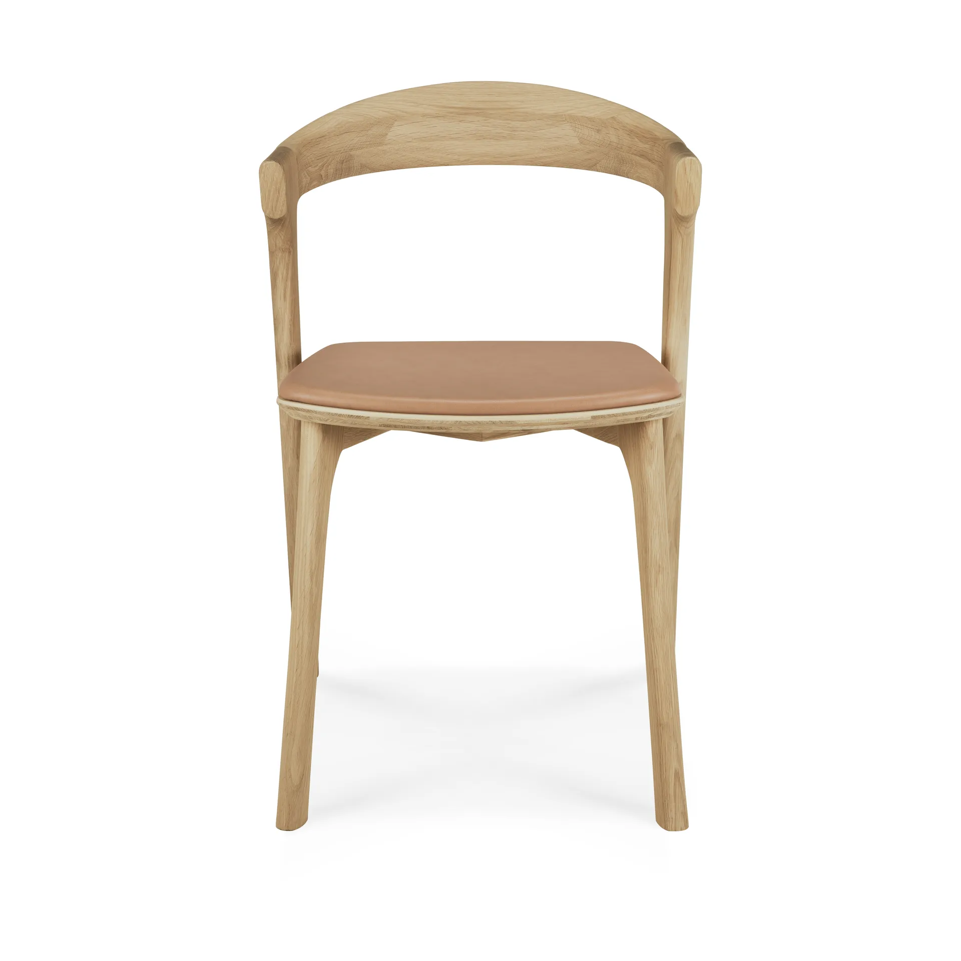 Bok cadeira, Carvalho lacado-couro Sienna Ethnicraft