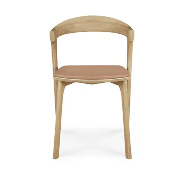 Bok cadeira - Carvalho lacado-couro Sienna - Ethnicraft