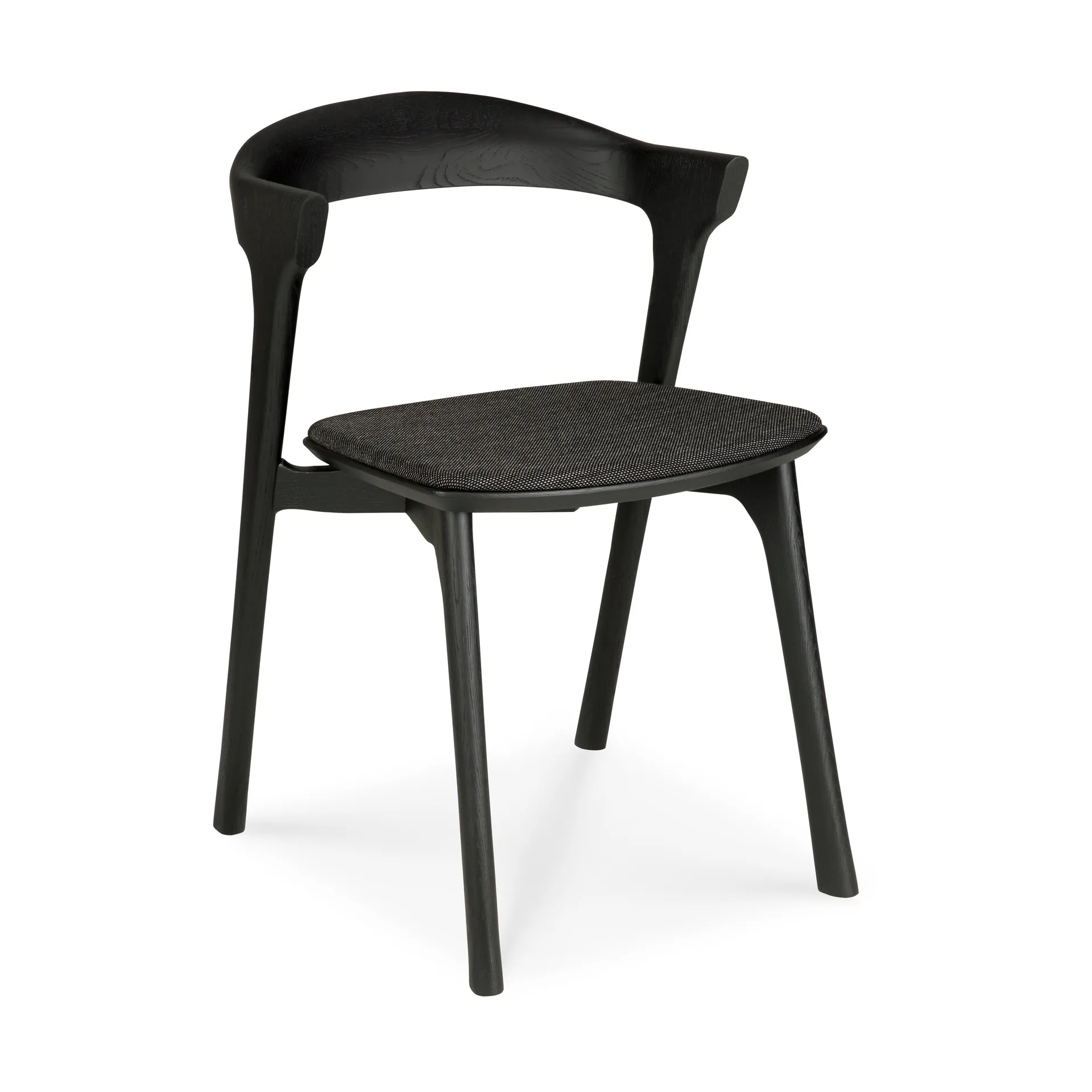 Bok cadeira, Carvalho preto-tecido soft black Ethnicraft
