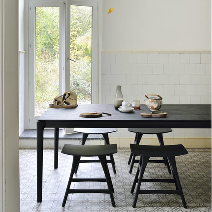 Bok mesa de jantar 160x80 cm, Carvalho envernizado preto Ethnicraft