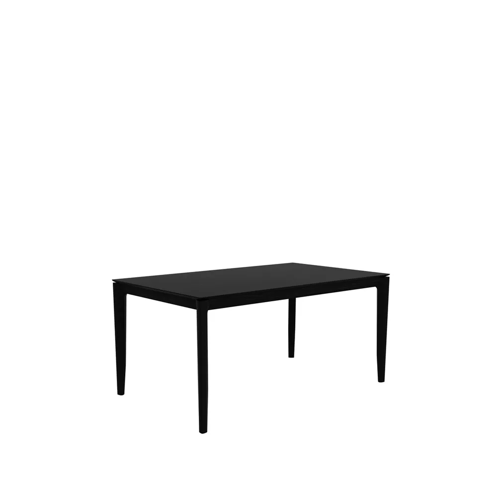 Bok mesa de jantar 160x80 cm, Carvalho envernizado preto Ethnicraft