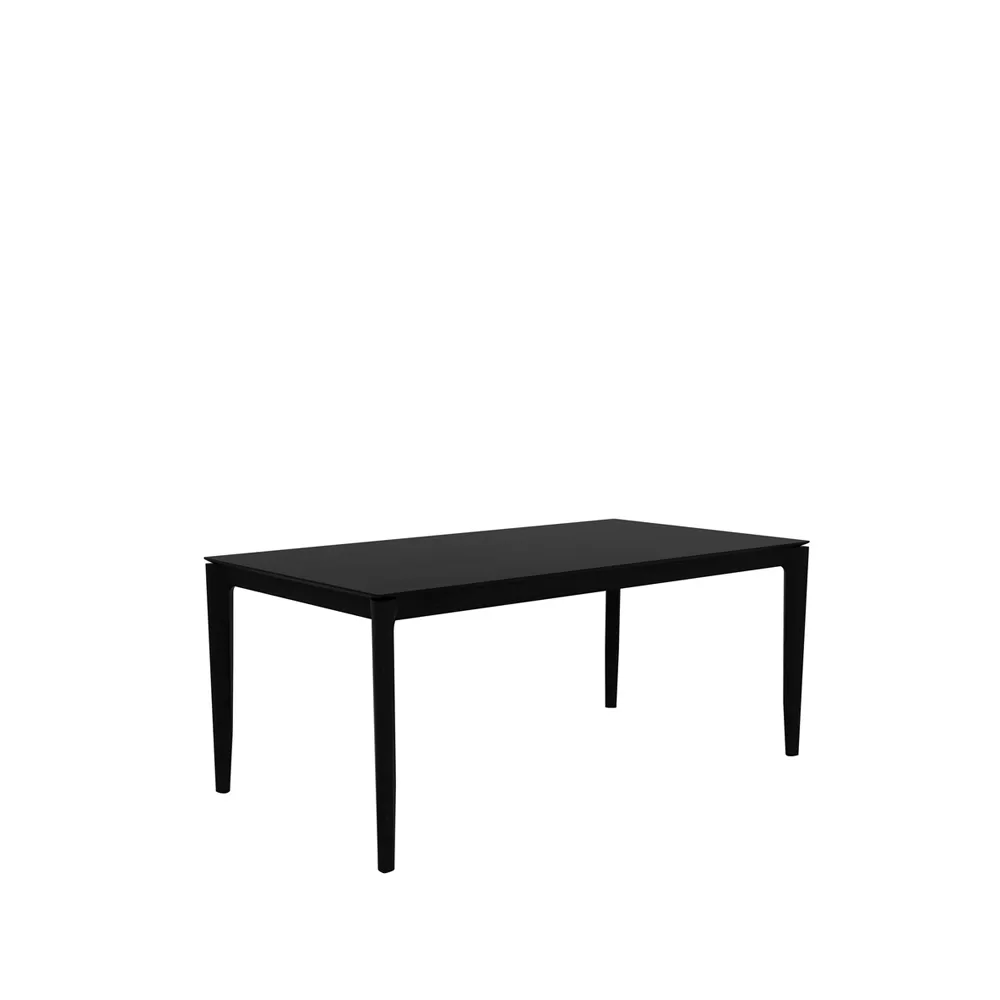 Bok mesa de jantar 180x90 cm, Carvalho envernizado preto Ethnicraft