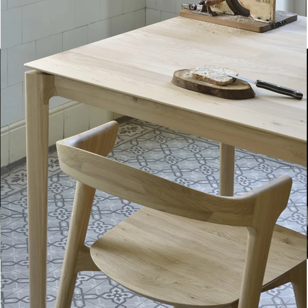 Bok mesa de jantar 180x90 cm, Carvalho envernizado preto Ethnicraft