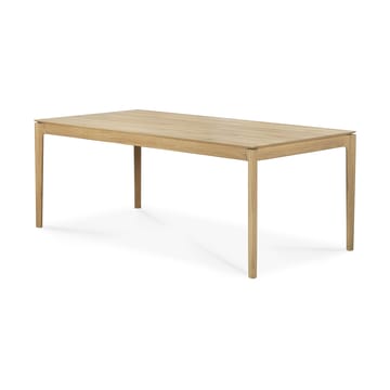 Bok mesa de jantar 200/300x100x76 cm - Carvalho envernizado com cera dura - Ethnicraft