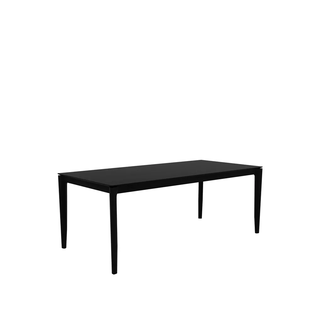 Bok mesa de jantar 200x95 cm, Carvalho envernizado preto Ethnicraft