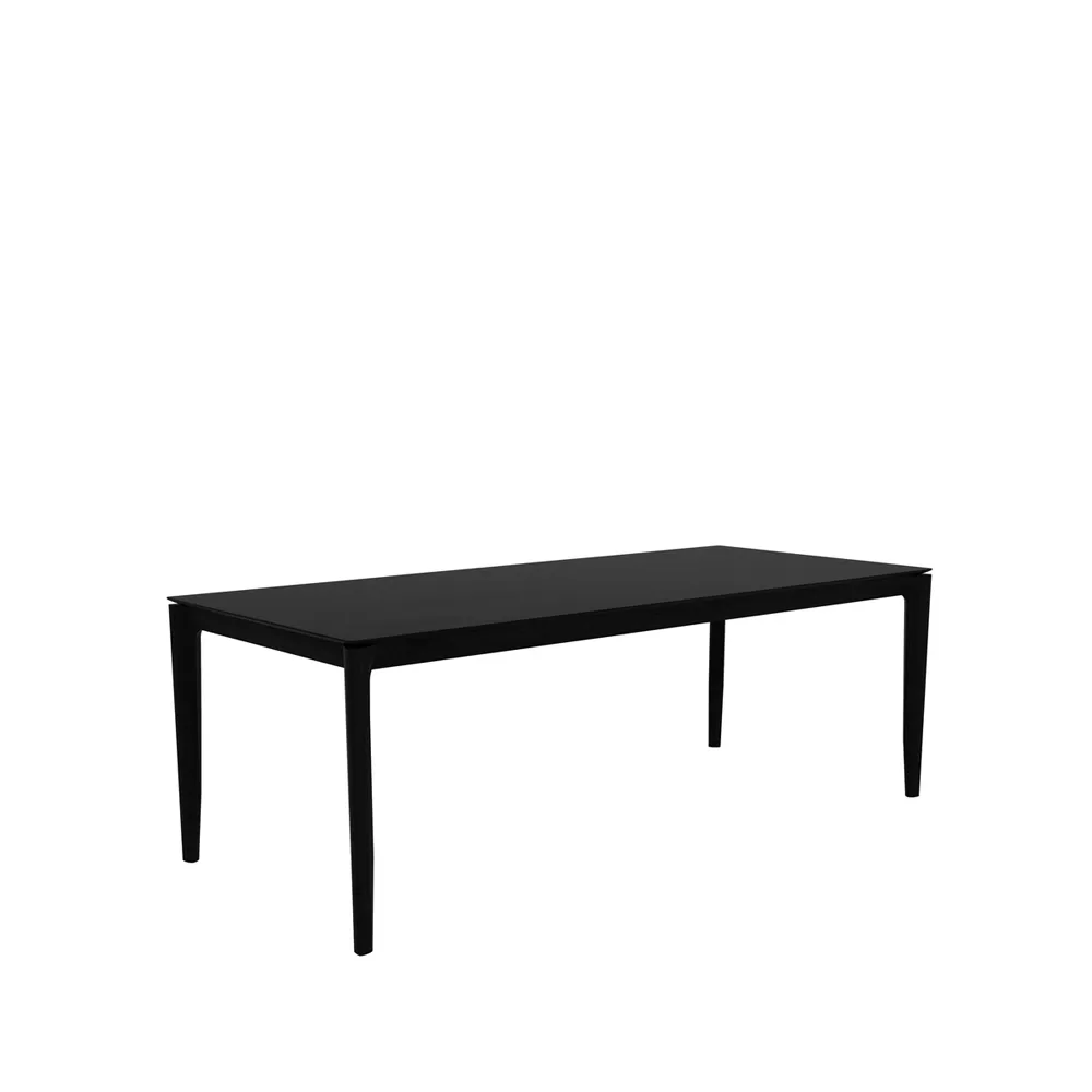 Bok mesa de jantar 220x95 cm, Carvalho envernizado preto Ethnicraft