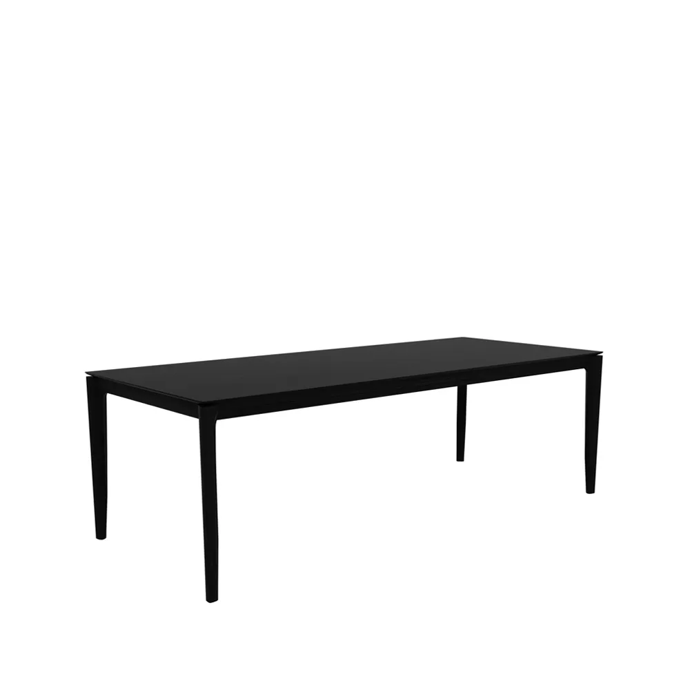 Bok mesa de jantar 240x100 cm, Carvalho envernizado preto Ethnicraft