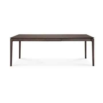 Bok mesa de jantar extensível  - Carvalho lacado castanho, 90x140/220 cm - Ethnicraft