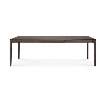 Bok mesa de jantar extensível  - Carvalho lacado castanho, 90x160/240 cm - Ethnicraft