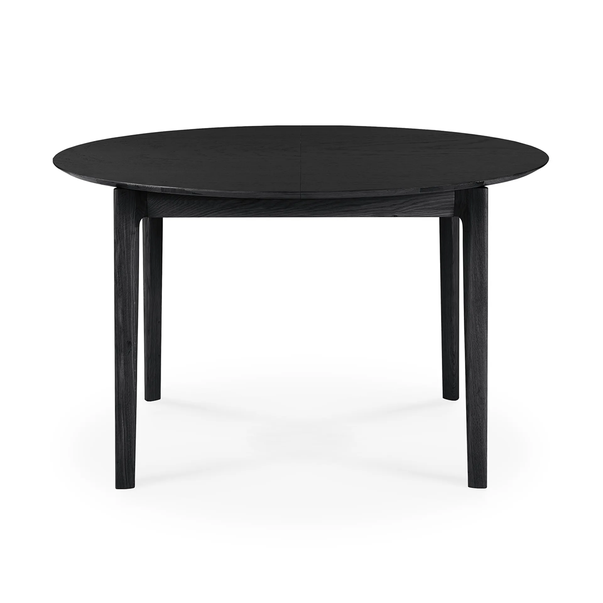 Bok mesa de jantar oval 129/179x100x76 cm, Carvalho envernizado preto Ethnicraft