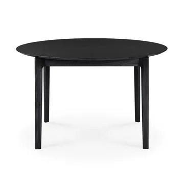Bok mesa de jantar oval 129/179x100x76 cm - Carvalho envernizado preto - Ethnicraft