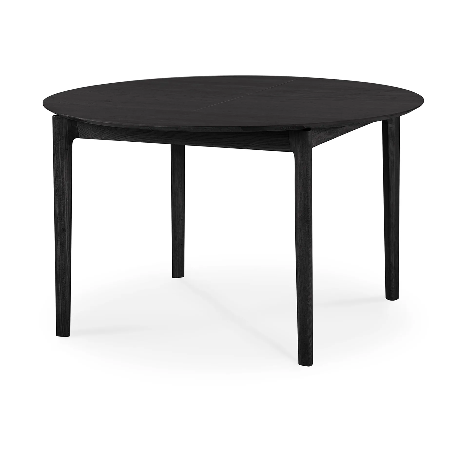 Bok mesa de jantar oval 129/179x100x76 cm, Carvalho envernizado preto Ethnicraft