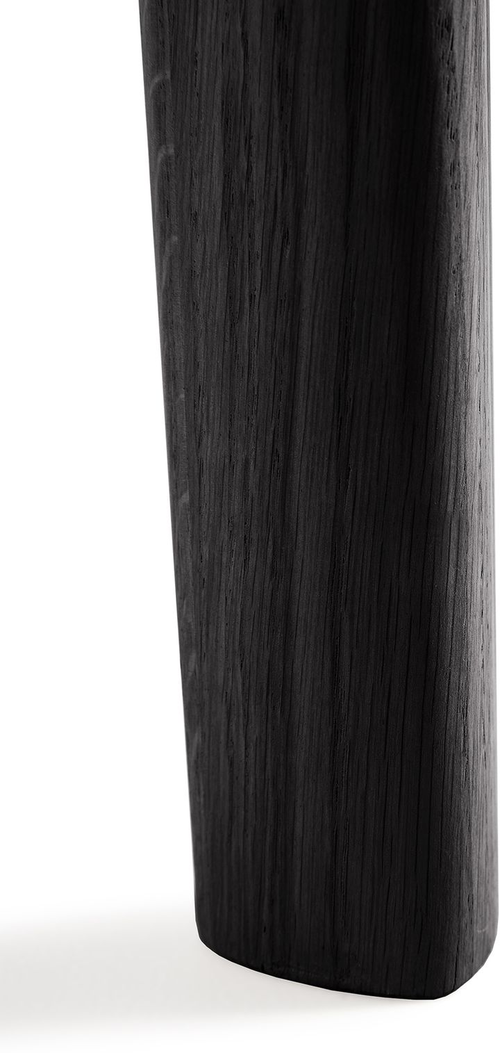 Bok mesa de jantar oval 129/179x100x76 cm, Carvalho envernizado preto Ethnicraft