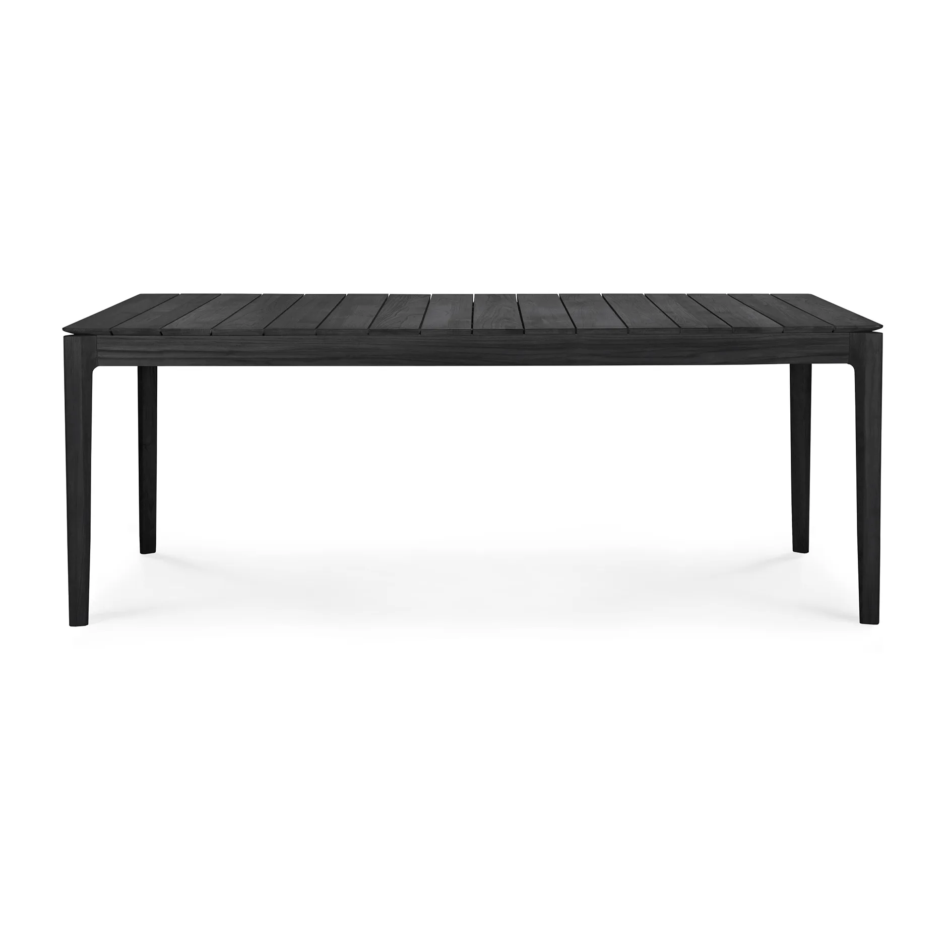 Bok outdoor mesa de jantar em teca tingida de preto, 200x100 cm Ethnicraft