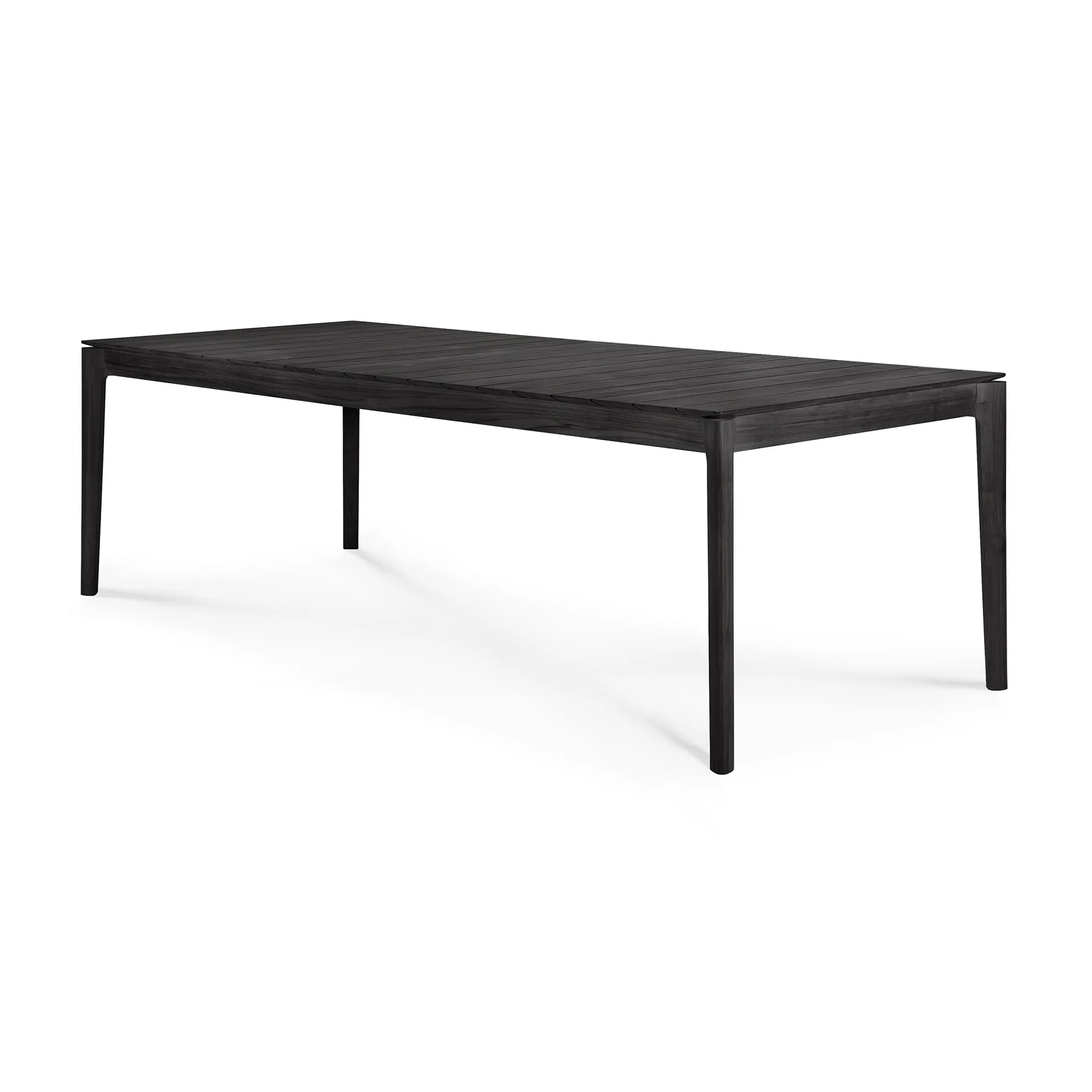 Bok outdoor mesa de jantar em teca tingida de preto, 250x100 cm Ethnicraft