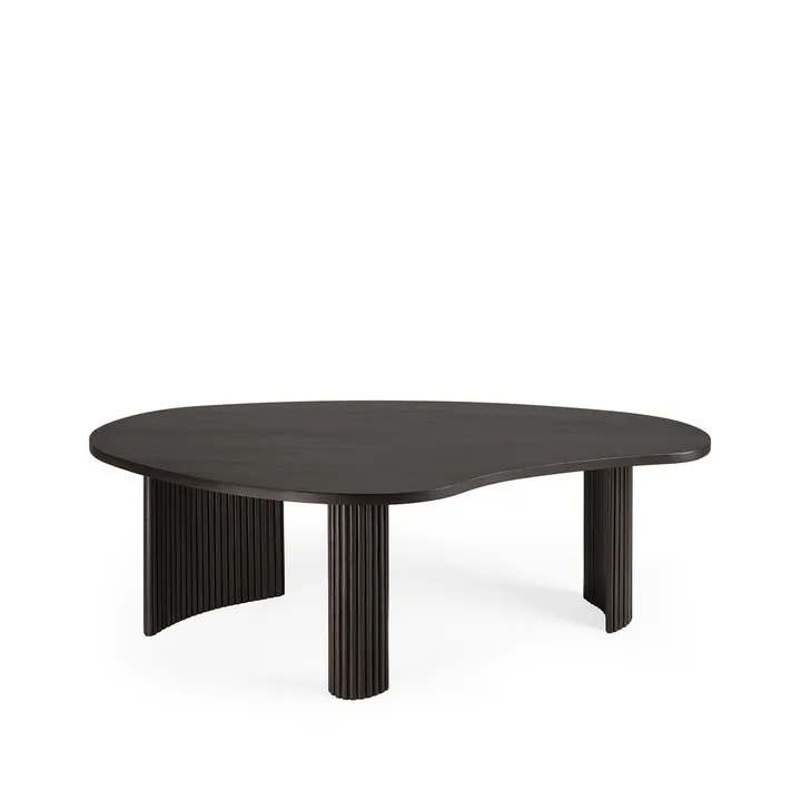 Boomerang mesa de centro - Mogno castanho escuro 126x74x40 cm - Ethnicraft