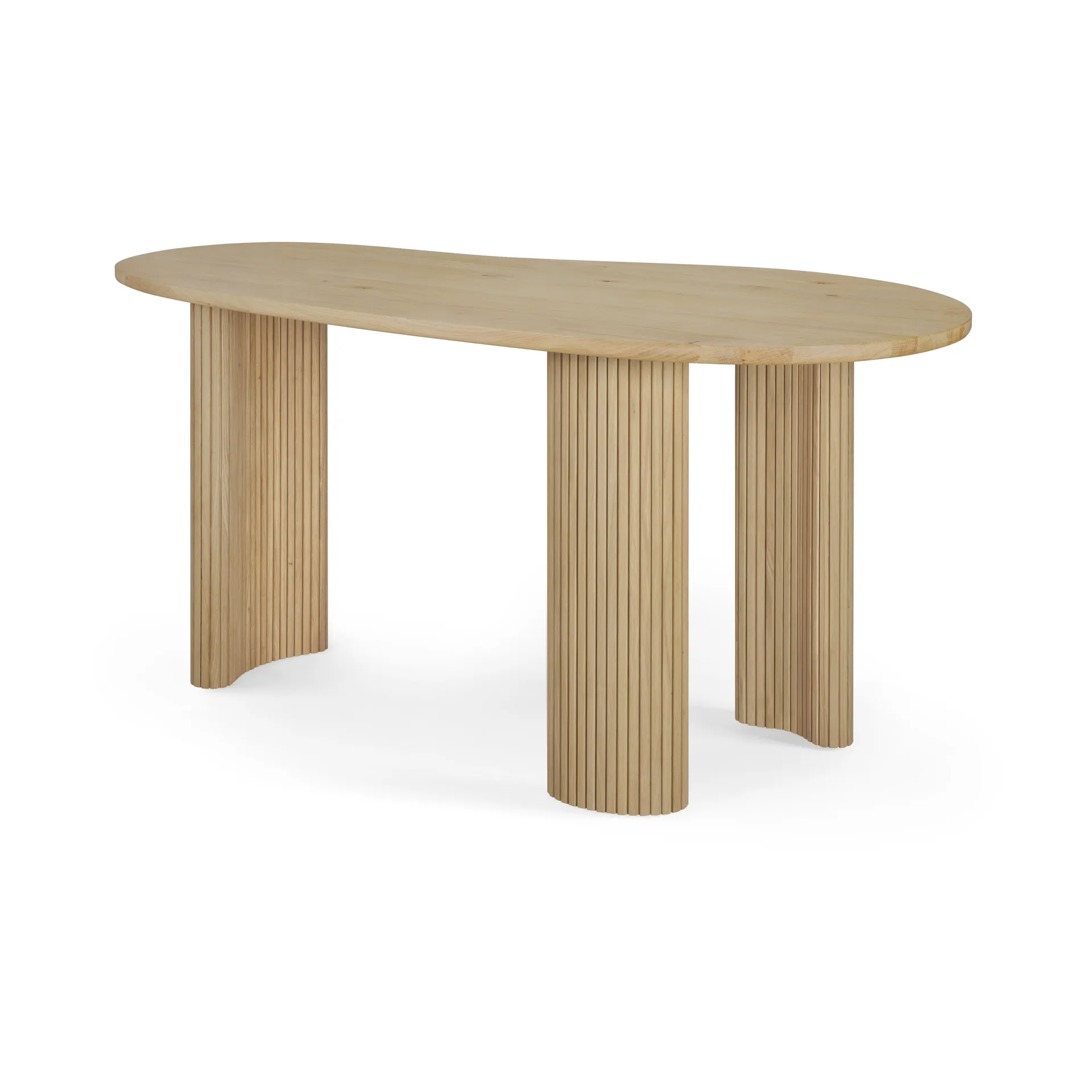 Boomerang secretária, Carvalho lacado, 160x83x76 cm Ethnicraft