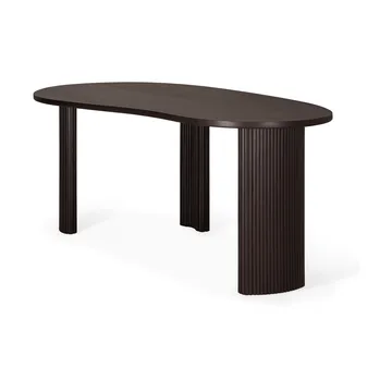 Boomerang secretária - Mogno castanho escuro, 200x100x76 cm - Ethnicraft