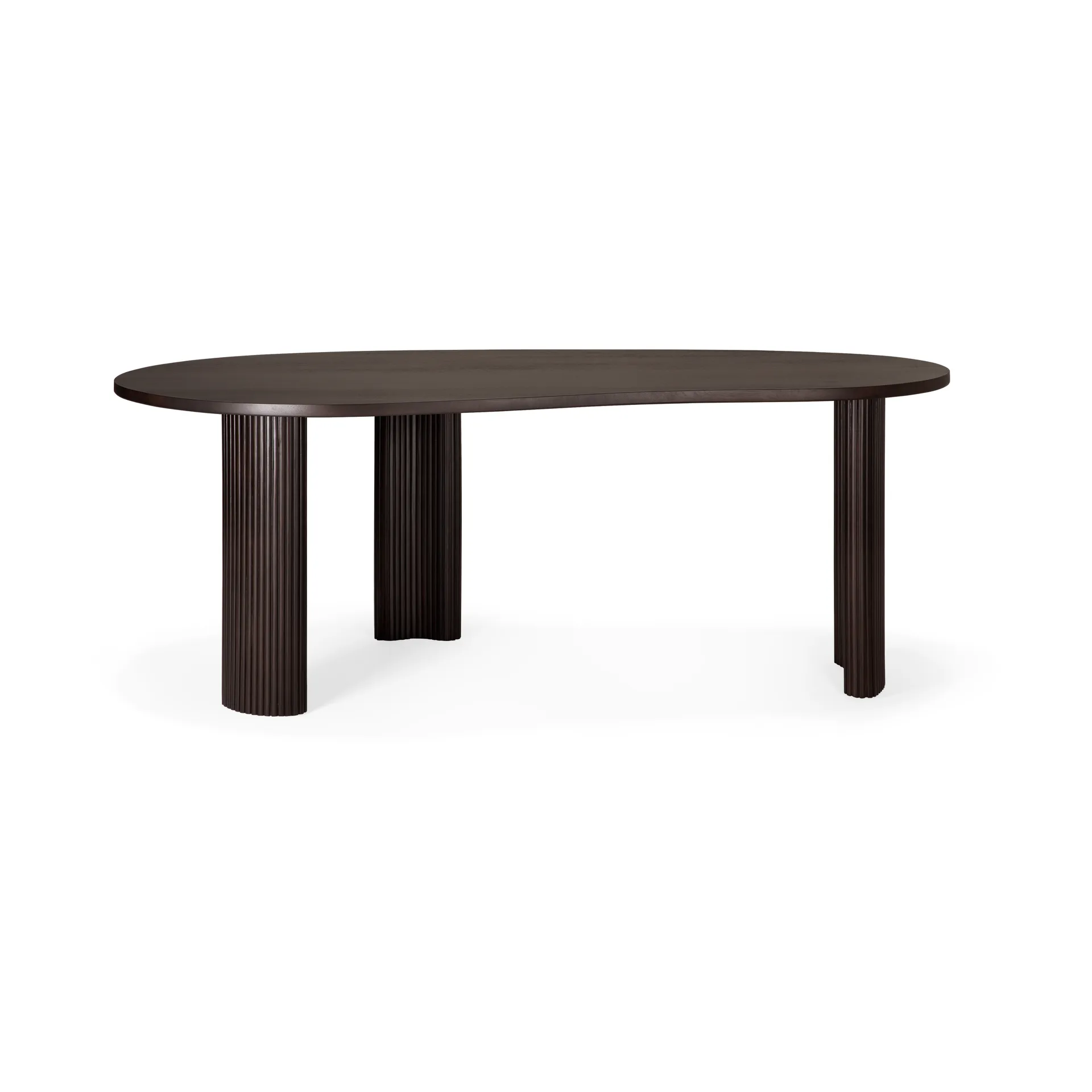 Boomerang secretária, Mogno castanho escuro, 200x100x76 cm Ethnicraft