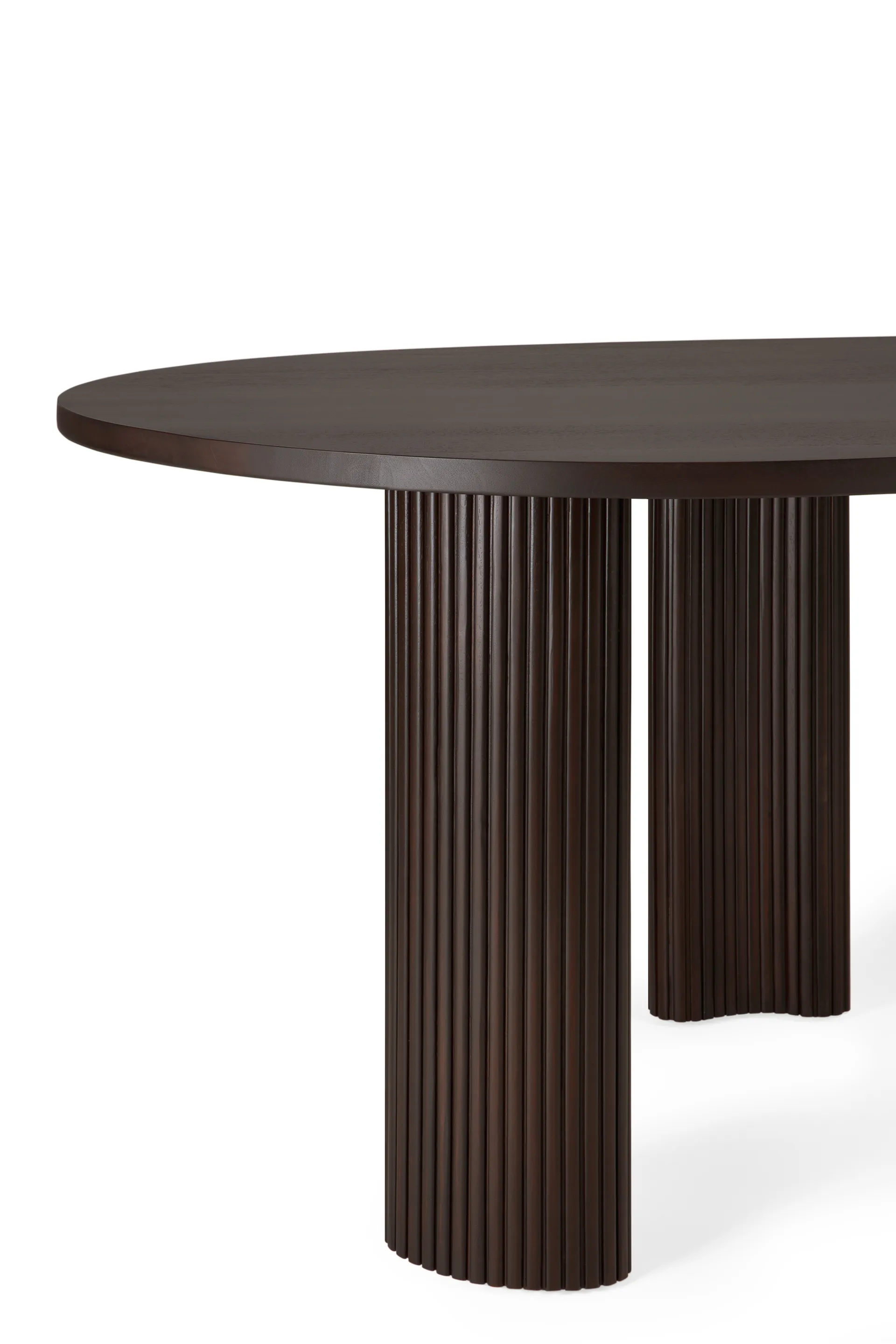 Boomerang secretária, Mogno castanho escuro, 200x100x76 cm Ethnicraft