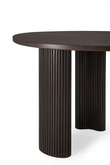 Boomerang secretária - mogno tingido de castanho-escuro, 160x83x76 cm - Ethnicraft