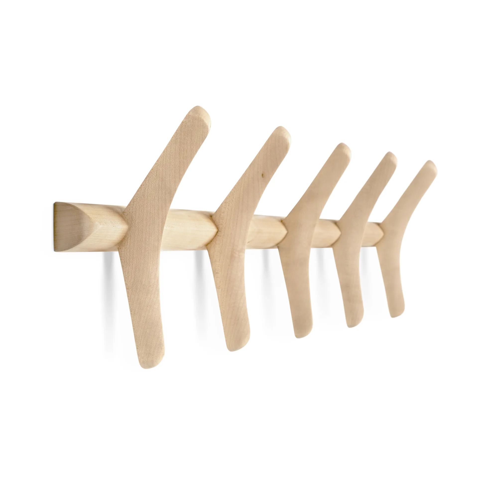 Cabideiro de parede PI, Carvalho lacado platan, 70x21 cm Ethnicraft