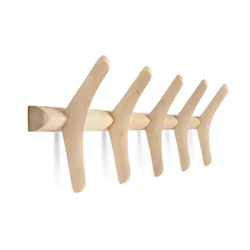 Cabideiro de parede PI - Carvalho lacado platan, 70x21 cm - Ethnicraft