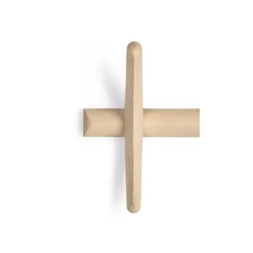 Cabideiro de parede PI - Carvalho lacado platan, 70x21 cm - Ethnicraft