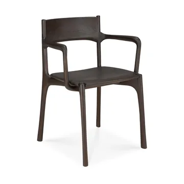 Cadeira com braços PI - Teak castanho escuro - Ethnicraft