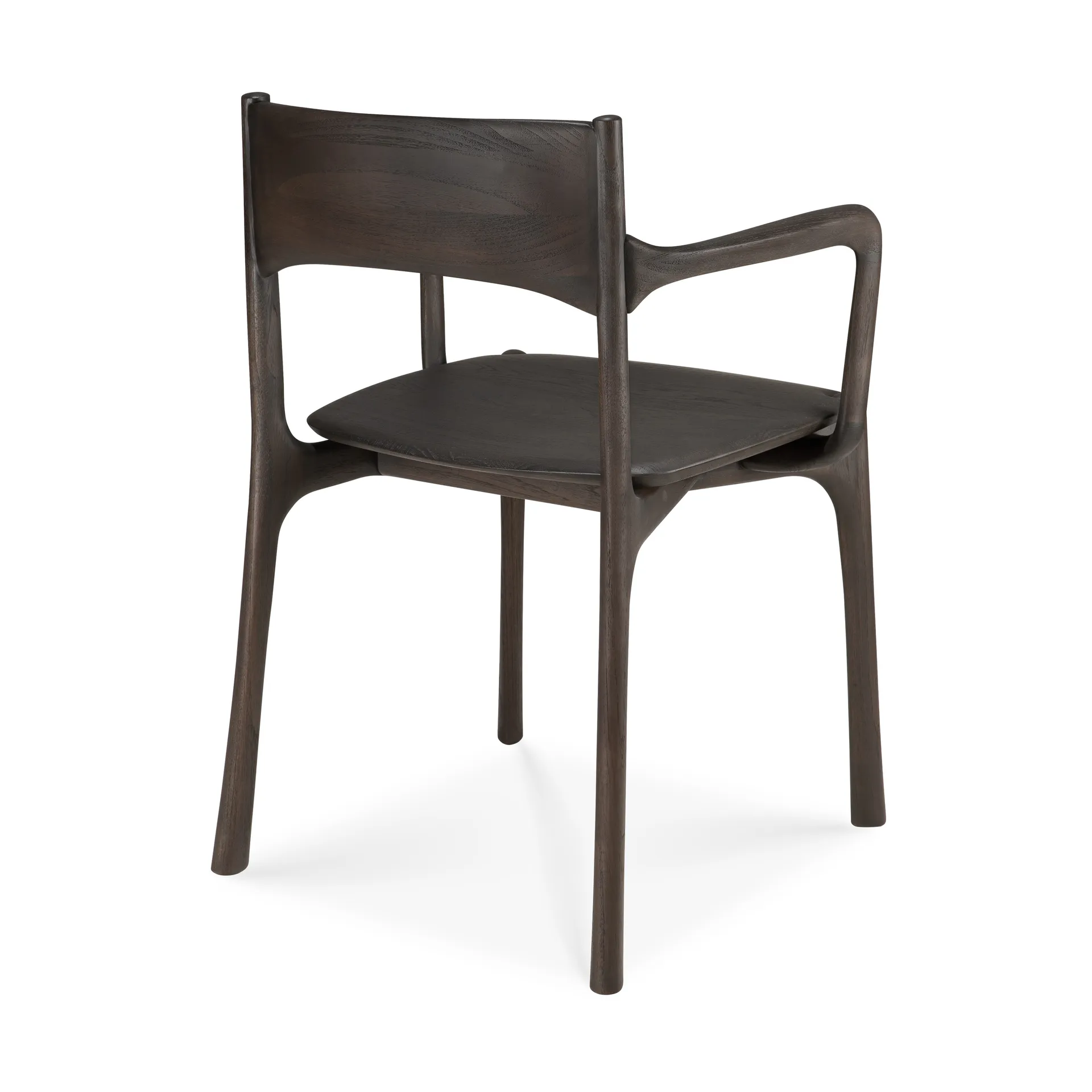 Cadeira com braços PI, Teak castanho escuro Ethnicraft
