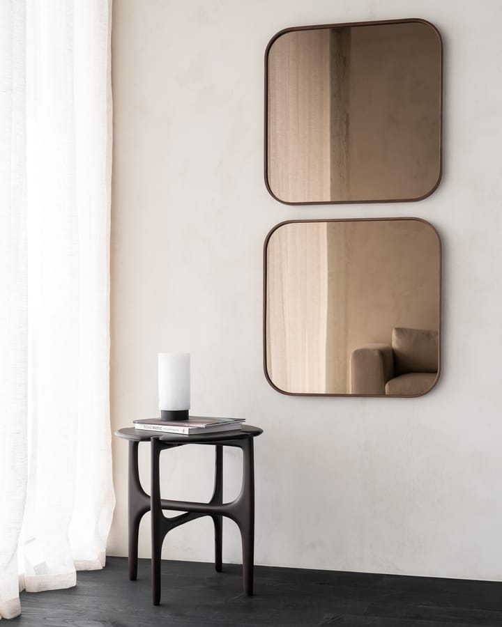 Camber espelho de pé 60x60 cm, Bronze-estrutura em madeira Ethnicraft