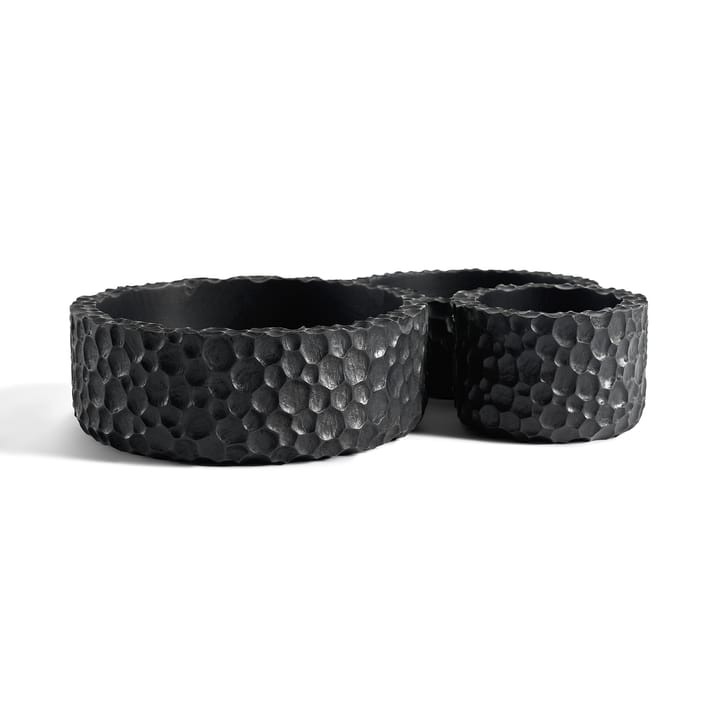 Chopped conjunto de 3 tigelas, Mogno lacado Ethnicraft
