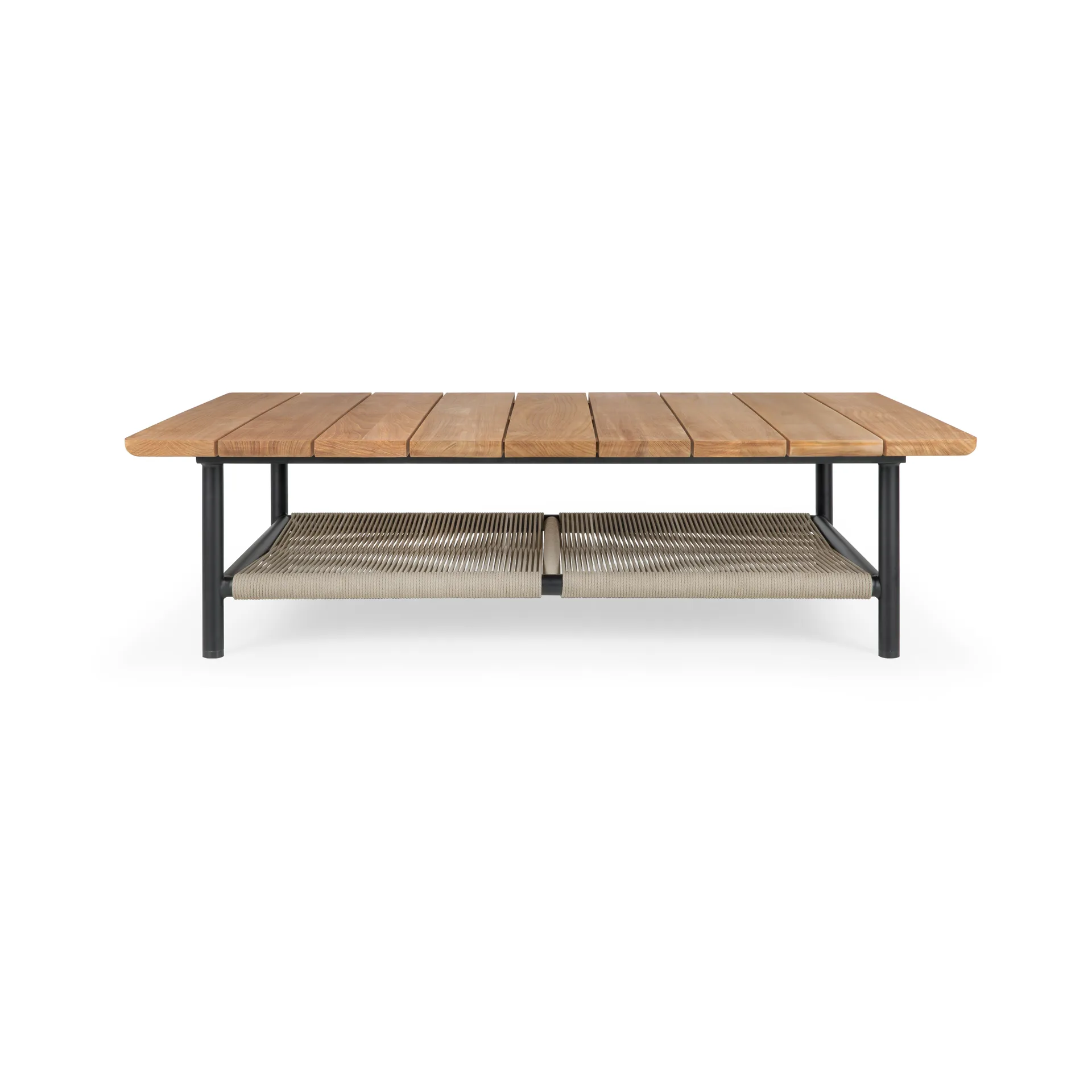 Corbey Outdoor mesa de centro , 120 cm, teca-alumínio preto Ethnicraft