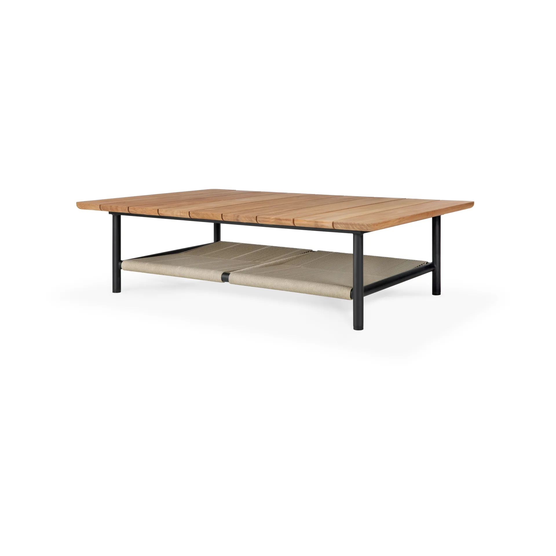 Corbey Outdoor mesa de centro , 120 cm, teca-alumínio preto Ethnicraft