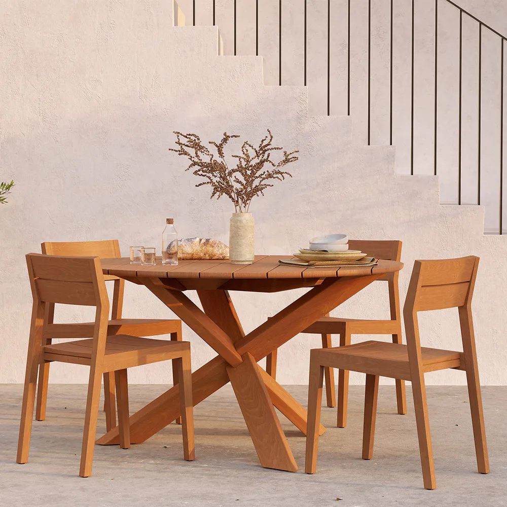 Ex 1 outdoor cadeira, Teca Ethnicraft