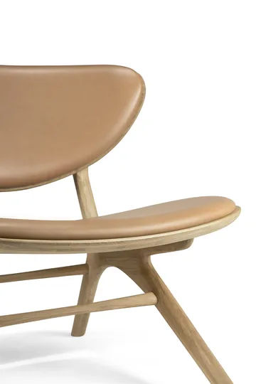 Eye poltrona de lounge - Carvalho lacado-couro Sienna - Ethnicraft