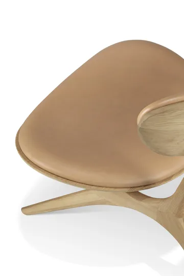 Eye poltrona de lounge - Carvalho lacado-couro Sienna - Ethnicraft