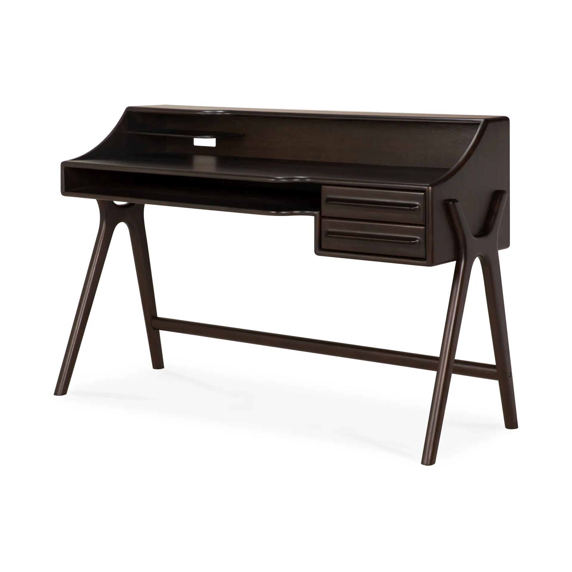 Flow secretária, Mogno castanho rosa, 140x55 cm Ethnicraft