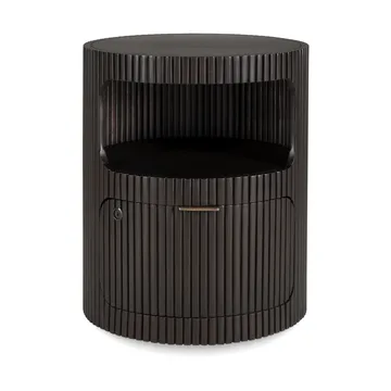 Gaveteiro Boomerang - Mogno castanho escuro, Ø45 cm - Ethnicraft