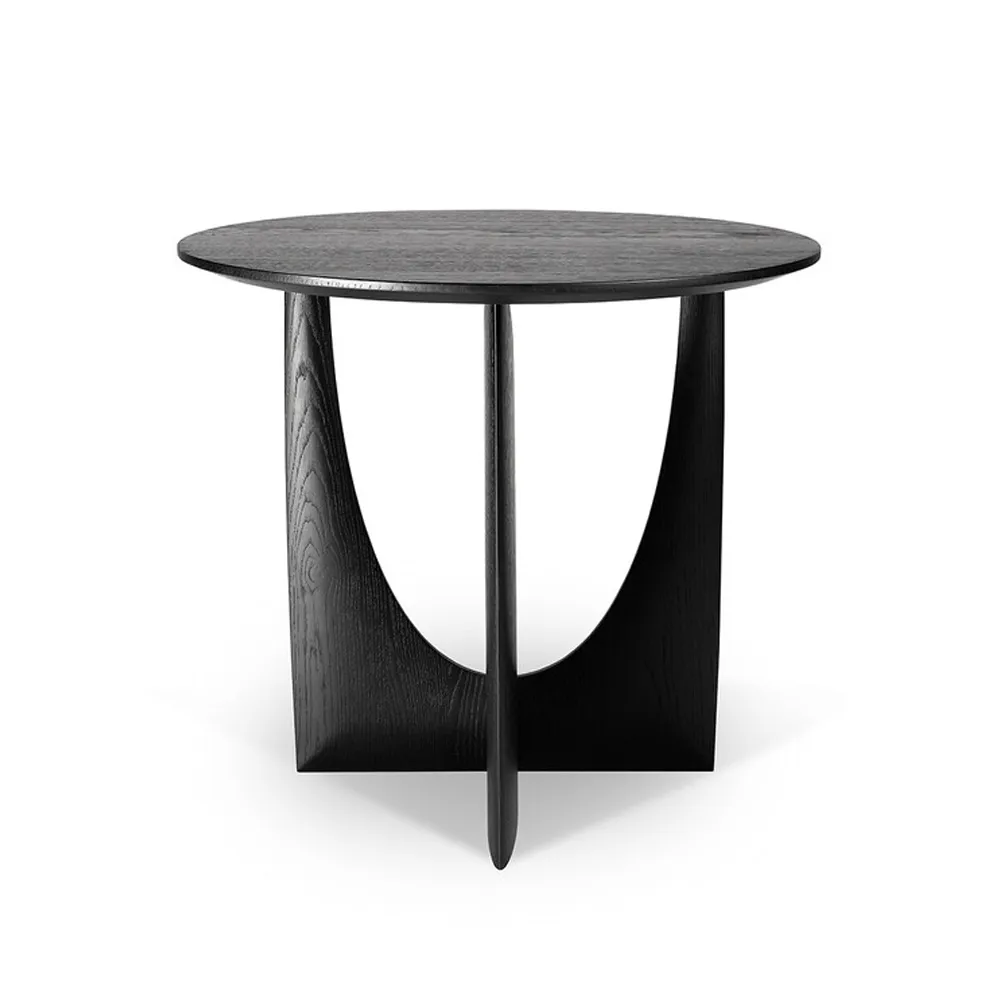 Geometric mesa de apoio, Carvalho preto Ø51 Ethnicraft