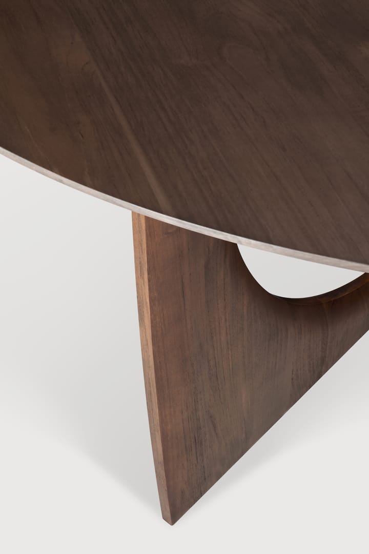 Geometric mesa de jantar, Teca envernizada escura 150 cm Ethnicraft