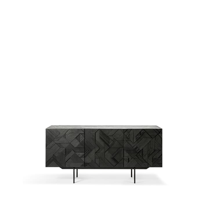 Graphic aparador - Teak preto 3 portas - Ethnicraft