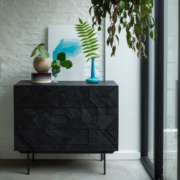 Graphic cômoda 87x100 cm - Teak preto - Ethnicraft