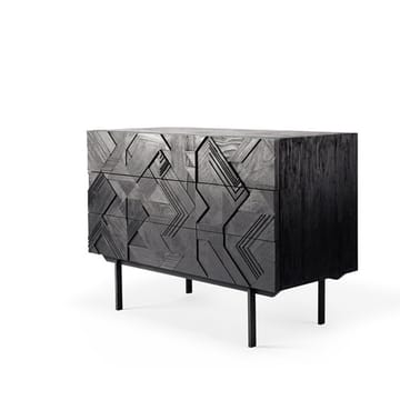Graphic cômoda 87x100 cm - Teak preto - Ethnicraft