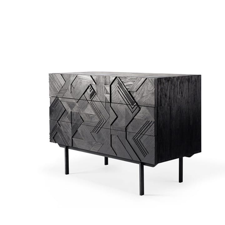 Graphic cômoda 87x100 cm, Teak preto Ethnicraft