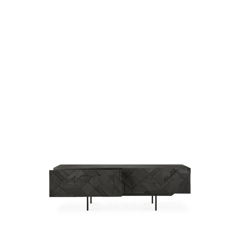 Graphic móvel de TV, Preto 162 cm Ethnicraft