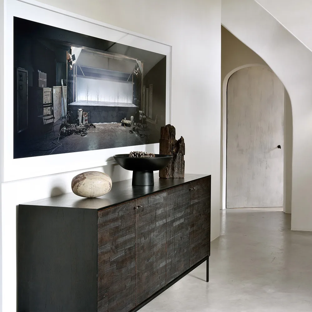 Grooves aparador, Black 3 portas Ethnicraft